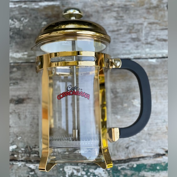 Cafe Copacabana Glass French coffee press gold - Picture 12 of 13